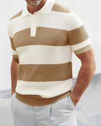 Barry™ – Striped Knit Polo Shirt