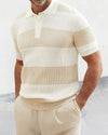 Barry™ – Striped Knit Polo Shirt