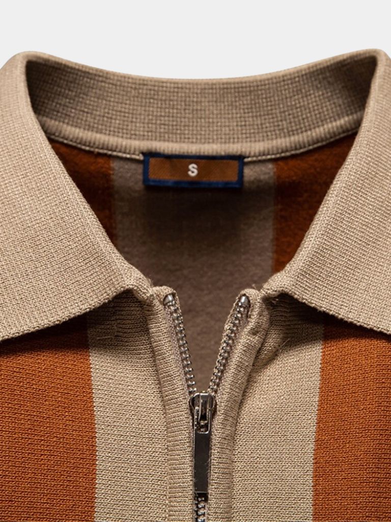 Miles™ | Navy Stripe Polo Shirt