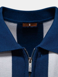 Miles™ | Navy Stripe Polo Shirt
