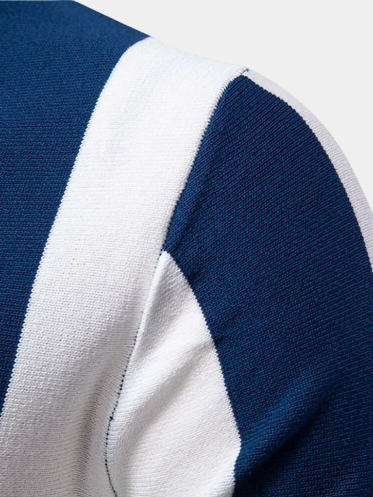 Miles™ | Navy Stripe Polo Shirt