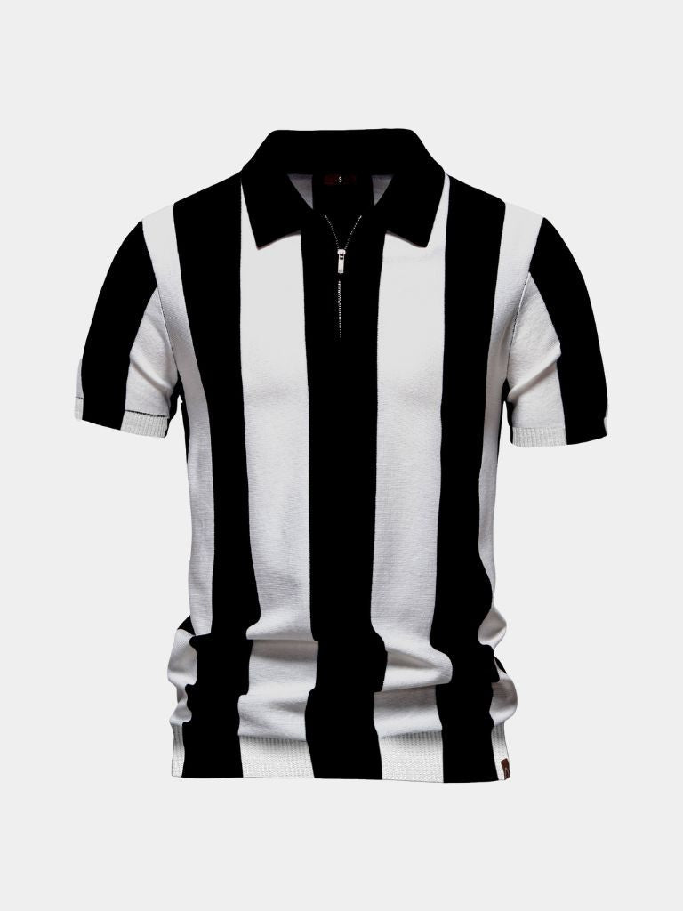 Miles™ | Navy Stripe Polo Shirt