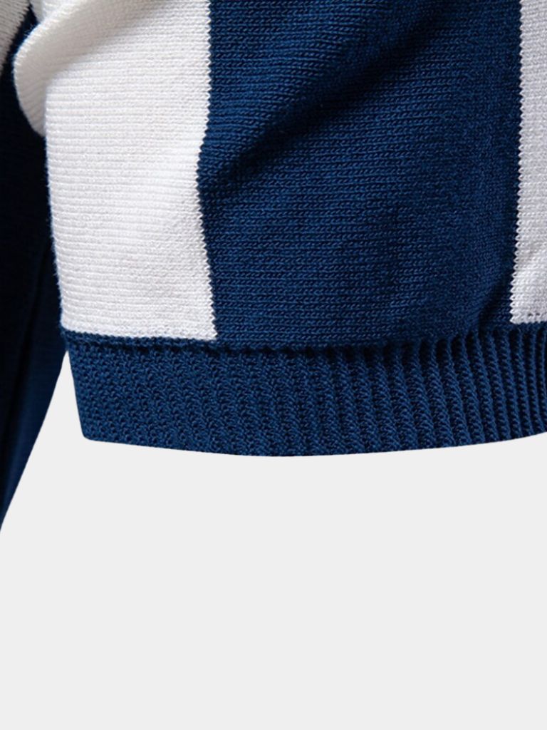 Miles™ | Navy Stripe Polo Shirt
